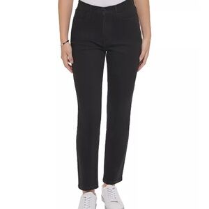 Calvin Klein Straight Leg Ankle Length Black Jeans - size 10